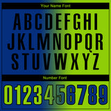 Custom Royal Neon Green-Black 3D Gradient Fashion Performance Polo Shirt