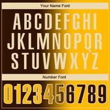 Custom Brown Gold-Cream 3D Gradient Fashion Performance Polo Shirt