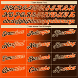 Custom Brown Orange-Cream 3D Gradient Fashion Performance Polo Shirt