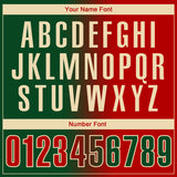 Custom Green Red-Cream 3D Gradient Fashion Performance Polo Shirt