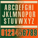 Custom Green Orange-Cream 3D Gradient Fashion Performance Polo Shirt