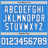 Custom Powder Blue White-Royal Authentic Basketball Jersey