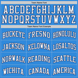 Custom Powder Blue White-Navy Authentic Basketball Jersey