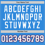 Custom Powder Blue White Royal-Red Authentic Basketball Jersey