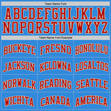 Custom Powder Blue Red-Cream Authentic Basketball Jersey