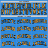 Custom Powder Blue Old Gold-Black Authentic Basketball Jersey