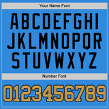 Custom Powder Blue Old Gold-Black Authentic Basketball Jersey