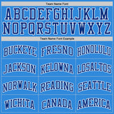 Custom Powder Blue Royal-White Authentic Basketball Jersey