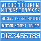 Custom Powder Blue White-Royal Mesh Authentic Football Jersey