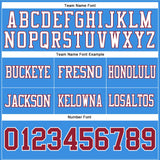 Custom Powder Blue Cardinal-White Mesh Authentic Football Jersey