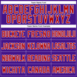 Custom Purple Red-White Mesh Authentic Throwback Baseball Jersey