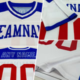 Custom Purple Pink-White Authentic Football Jersey