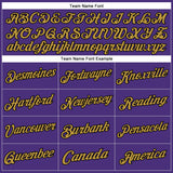 Custom Stitched Purple Black-Old Gold Sports Pullover Sweatshirt Hoodie
