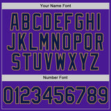 Custom Purple Navy-Old Gold Authentic Throwback Baseball Jersey