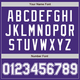Custom Purple White Authentic Baseball Jersey