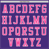 Custom Purple Pink-White Authentic Baseball Jersey