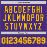 Custom Purple Gold Authentic Baseball Jersey