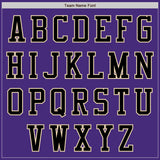 Custom Purple Black-City Cream Authentic Baseball Jersey