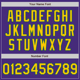 Custom Purple Yellow-Kelly Green Authentic Baseball Jersey