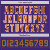 Custom Purple Texas Orange Teal Black-White Authentic Baseball Jersey