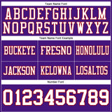 Custom Purple White-Red Mesh Authentic Football Jersey
