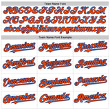 Custom White Orange-Royal Authentic Raglan Sleeves Baseball Jersey