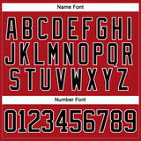 Custom Red Black-White Hockey Jersey