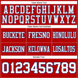 Custom Red White-Royal Mesh Authentic Football Jersey