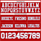 Custom Red White-Light Blue Mesh Authentic Football Jersey