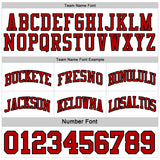 Custom Reversible Black Red-White Double Side Sublimation Basketball Suit Jersey