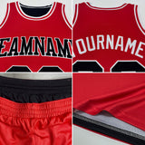 Custom Reversible Black Pink-Sky Blue Double Side Sublimation Basketball Suit Jersey