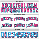 Custom Reversible Black Pink-Sky Blue Double Side Sublimation Basketball Suit Jersey