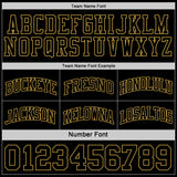 Custom Reversible Black Old Gold Double Side Sublimation Basketball Suit Jersey