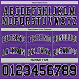 Custom Reversible Black Purple-White Double Side Sublimation Basketball Suit Jersey
