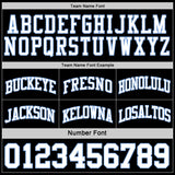 Custom Reversible Black White-Light Blue Double Side Sublimation Basketball Suit Jersey