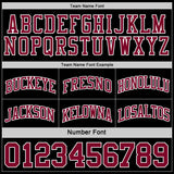 Custom Reversible Black Maroon-White Double Side Sublimation Basketball Suit Jersey