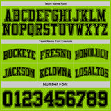 Custom Reversible Black Neon Green Double Side Sublimation Basketball Suit Jersey