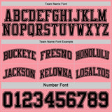 Custom Reversible Black Medium Pink Double Side Sublimation Basketball Suit Jersey