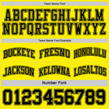 Custom Reversible Black Light Yellow Double Side Sublimation Basketball Suit Jersey