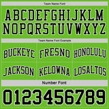 Custom Reversible Black Grass Green-White Double Side Sublimation Basketball Suit Jersey
