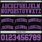 Custom Reversible Black Medium Purple Double Side Sublimation Basketball Suit Jersey