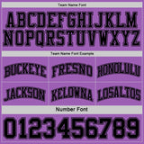 Custom Reversible Black Medium Purple Double Side Sublimation Basketball Suit Jersey