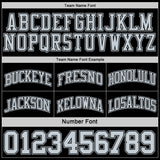 Custom Reversible Black Silver Double Side Sublimation Basketball Suit Jersey