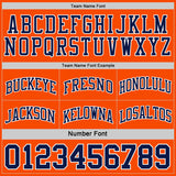 Custom Navy Orange-White Reversible Double Side Sublimation Basketball Suit Jersey
