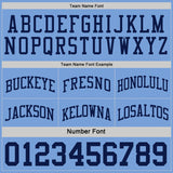 Custom Navy Light Blue Reversible Double Side Sublimation Basketball Suit Jersey
