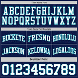 Custom Navy White-Teal Reversible Double Side Sublimation Basketball Suit Jersey