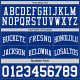 Custom Royal White Reversible Double Side Sublimation Basketball Suit Jersey