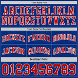 Custom Royal Red-White Reversible Double Side Sublimation Basketball Suit Jersey