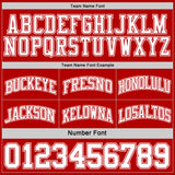 Custom Red White Reversible Double Side Sublimation Basketball Suit Jersey