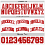 Custom Red White Reversible Double Side Sublimation Basketball Suit Jersey